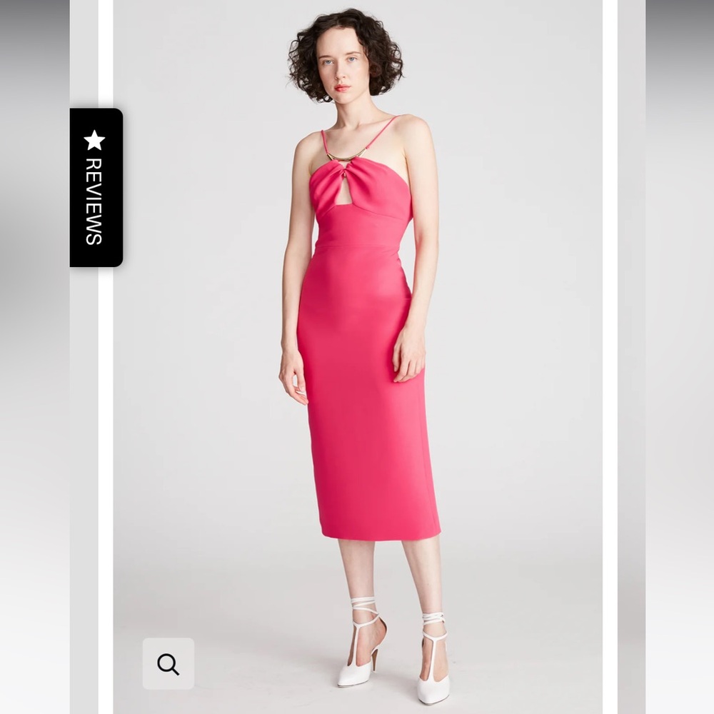Halston Adrina Dress in Stretch Crepe